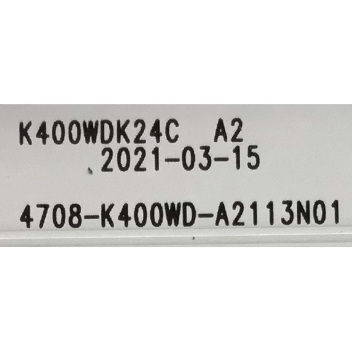 KIT DE LEDS PARA TV HISENSE (3 PZ) / NUMERO DE PARTE K400WDK24C / 4708-K400WD-A2113N01 / 471R1P79 / 110306-400C1001 / NZ-210621-4154L734 / 010530 / 217165 / PANEL K400WDK24C-MG220A1 / MODELO 40H4030F1 - Imagen 4